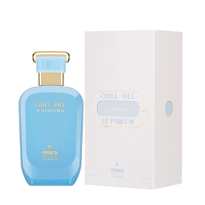 French Factor Chillpill Kaimana Women’s Perfume | Premium Long-Lasting Eau de Parfum | Floral Fruity Amber Fougere with Lavender, Mandarin, Jasmine & Vanilla | 100ml