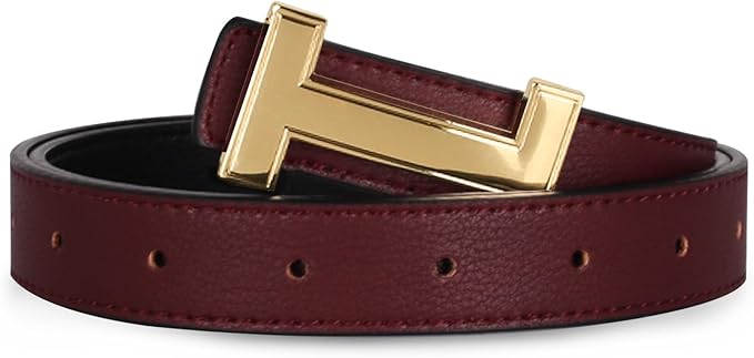 Relang Women's Belts with Gold Buckle, Fashion Waist Band, Elegant Ladies' Belt, Gift for Women