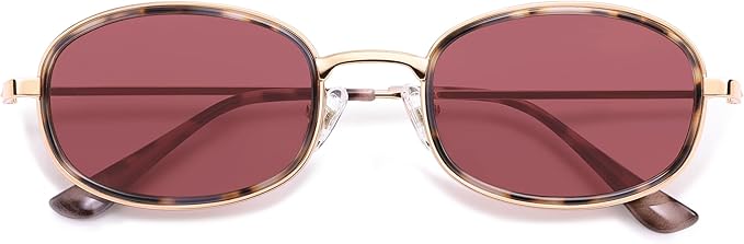 Retro Oval Sunglasses for Women Men Trendy Large Round Y2k Sunnies AP3681