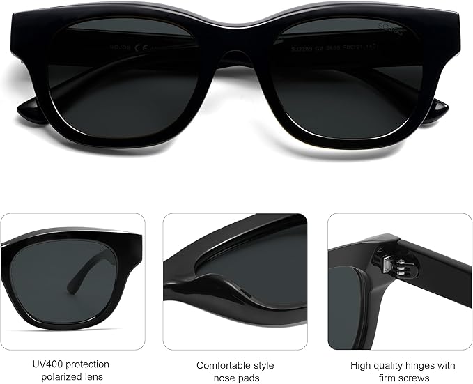 SOJOS Polarized Sunglasses womens men Trendy Small Designer Shades SJ2289