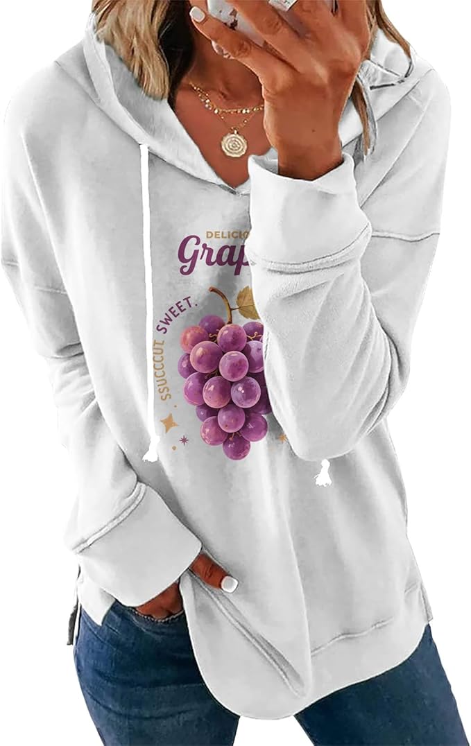 Women's Brick Red Hoodie Pullover Sweatshirt Cotton Blend Loose Fit Long Sleeve Fall Winter Top