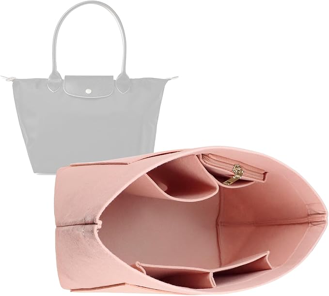 Lckaey Purse Organizer Insert for bags for women(Large) Handbags Organizer1012pink-L