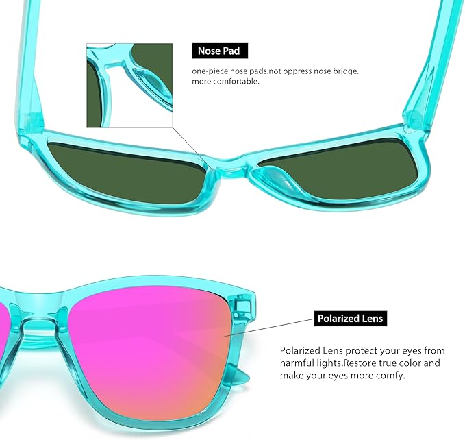 MEETSUN Polarized Sunglasses for Women Men Trendy Classic Retro Designer Style