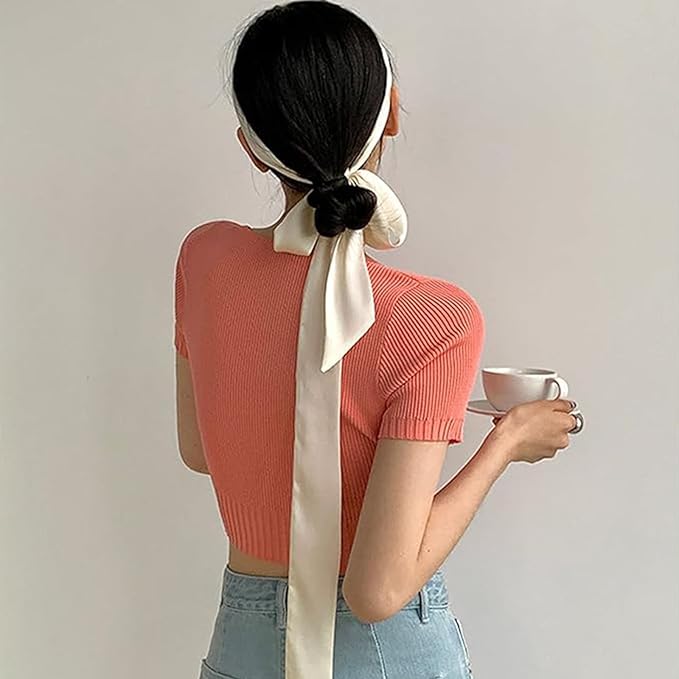 Purse Scarf for Women, Multifunctional Skinny Scarf for Bags Hair Neck Fashion Accessories
