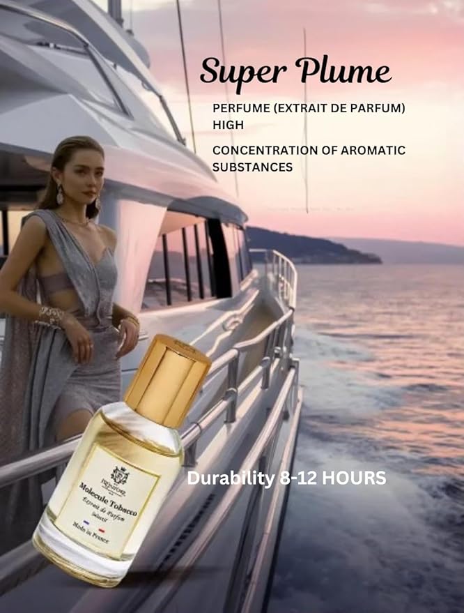 PREparfume From France Molecule Tobacco 30ml – Citrus Woody Amber Scent From France – Luxury Fragrance with Mandarin, Saffron – Long Lasting Perfume With Frankincense and Amber Notes