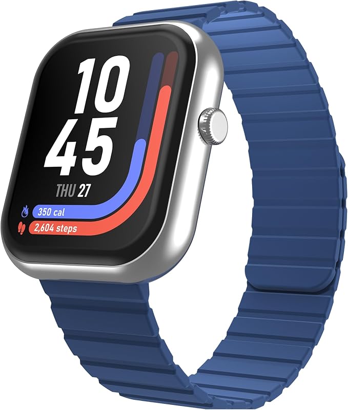 iTouch AIR 5 Smartwatch – 1.85” AMOLED Display, Bluetooth Calling, 100+ Sport Modes, Heart Rate, SPO₂, Stress & Sleep Tracking, IP68 Water Resistant, 7-Day Battery Life – for Android & iOS