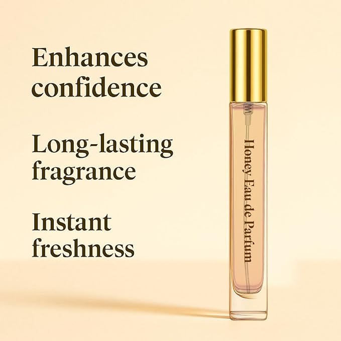 Honey Parfum Travel Size Edition 10 ml, Long-Lasting Mini Perfumes for Women, Pocket Perfume for Women, Vegan Natural Premium Oil Scent, Romantic Valentine's Day Gift for Daily & Date Use (1)
