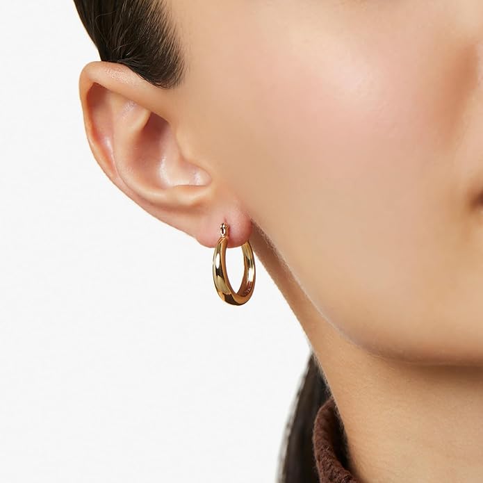 Ana Luisa Hoop Earrings for Women - 14K Gold Plated & Silver Rhodium Plated Assorted Earring Styles - Dainty, Small Gold Hoop Earrings - Hypoallergenic Tarnish-Free Jewelry - Gifts for Women
