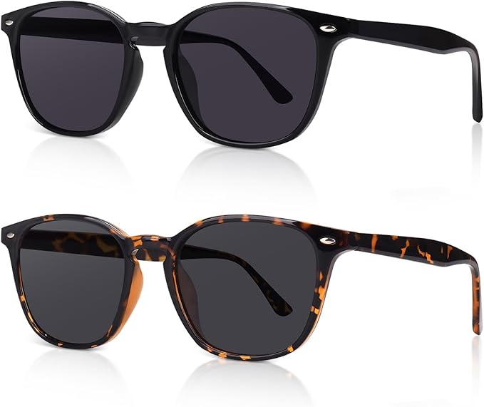 DrRelax Retro Sunglasses Womens Trendy Round Polarized Shades Sun Glasses