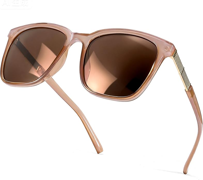SIPHEW Oversized Square Sunglasses for Women|Lightweight Fashion Sunglasses 100% UV400 Protection|Trendy Mirrored Shade