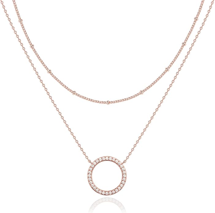 PAVOI 14K Gold Plated Layering Necklaces | Stylish Minimalist Design Pendant Necklaces | Butterfly, Heart, Lock, Evil Eye, Coin, Lightning Bolt, Circle, Cross Pendants for Women
