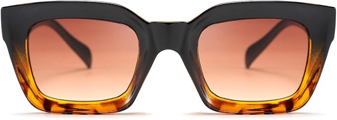 FEISEDY Classic Women Sunglasses Fashion Thick Square Sun Glasses Chunky Frame UV400 B2471
