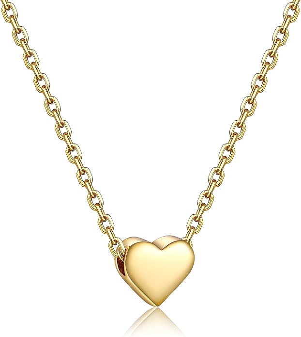 PROSILVER 925 Sterling Silver Necklace for Women | Dainty Delicate Adjustable Choker with Heart/Star/Moon/Vertical Bar Pendant, Hypoallergenic Tarnish Resistant Everyday Jewelry Gift for Her
