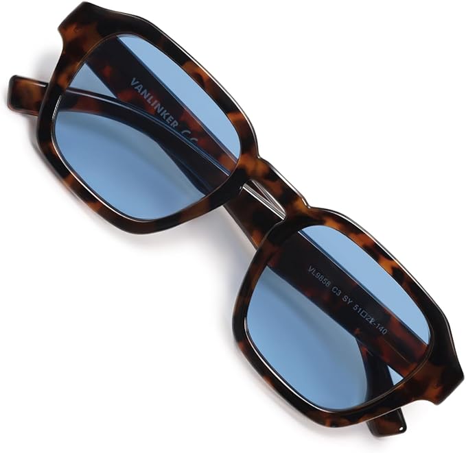 VANLINKER Retro Vintage Polarized Trendy Small Square Sunglasses for Women Men 2025 Fashion Shades VL9858
