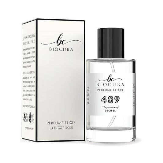 BC Perfume 489 Inspired by Decibel For Men Replica Fragrance Dupes Eau de Parfum Spray Bottle 3.4 Fl Oz/100ml-X1