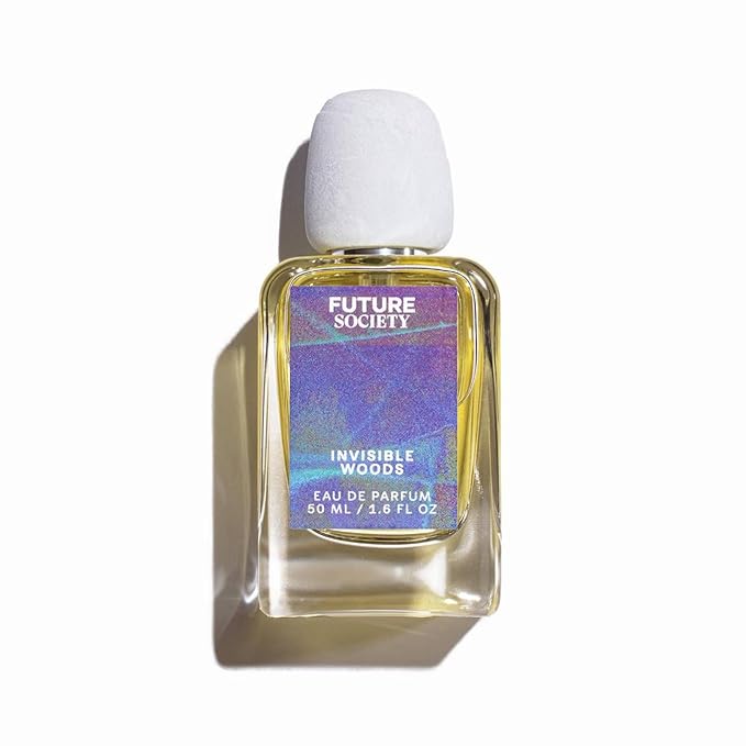 Future Society Invisible Woods Perfume - Rich Woody Floral Eau de Parfum with Notes of Eucalyptus, Grapefruit, & Rose - Luxury Perfume Inspired by India’s Bloom - Modern Unisex Fragrance - 50ml