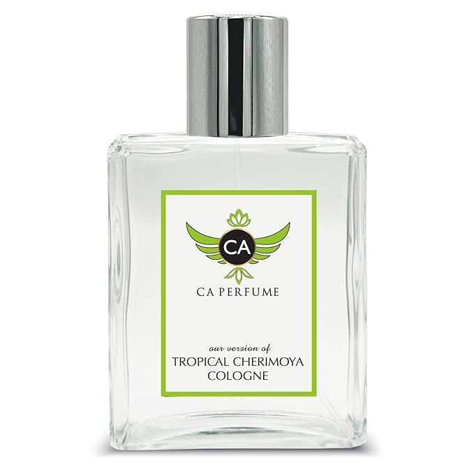 CA Perfume Impression of Tropical Cherimoya Cologne Eau De Parfum Floral Fruity Scent Long Lasting Unisex Fragrance Signature Scent for Day and Night Wear 3.4 Fl Oz 100ml