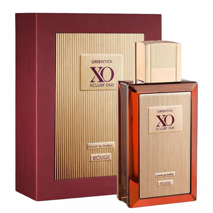 Orientica XO Xclusif Oud Rouge Extrait de Parfum – Woody, Floral, Amber, Saffron, Praline, Jasmine, Orange, Oak Moss, Seaweed - Arabic Perfume for Men & Women – 2.0oz / 60ml
