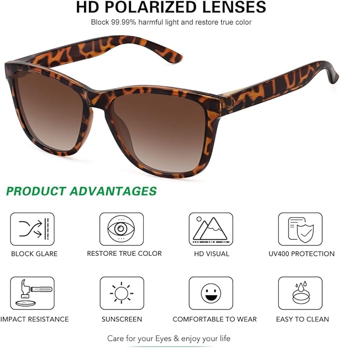 MEETSUN Polarized Sunglasses for Women Men Trendy Classic Retro Designer Style