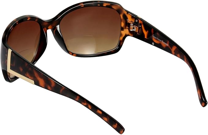 Bifocal Sunglasses 'The Fashionista' Women's Designer Outdoor Reading Glasses with UV400 Protection (2 Pack)