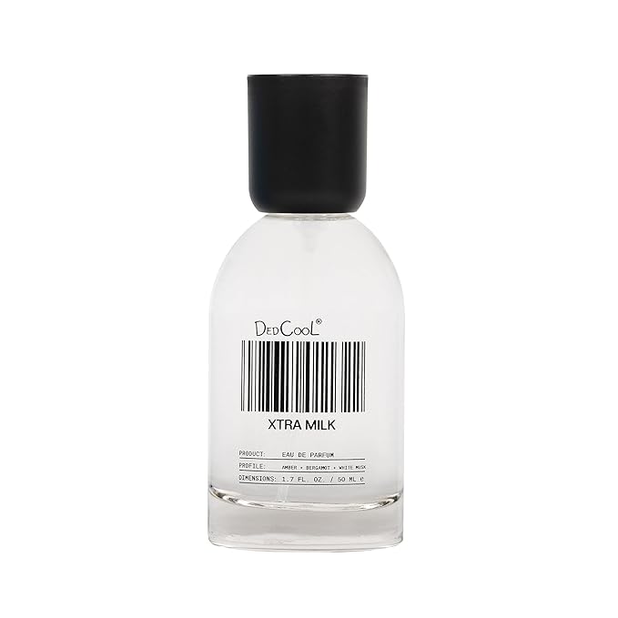 DedCool Eau de Parfum | Xtra Milk | Genderless Luxury Fragrance with Bergamot, White Musk & Amber | Non-Toxic, Vegan | Long Lasting Perfume for Men & Women | Clean, Sophisticated Aroma | 1.7 fl. oz.