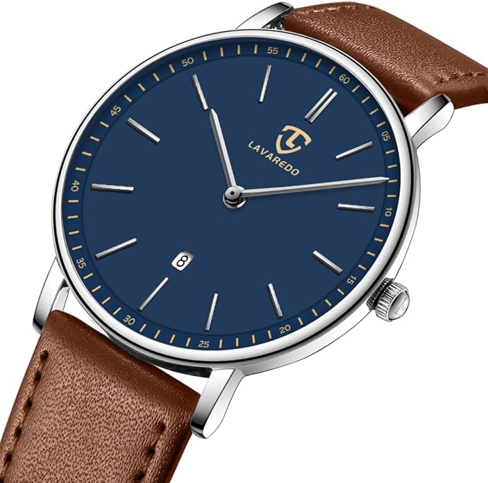 BEN NEVIS Watch, Mens Watch, Minimalist Fashion Simple Wrist Watch Analog Date with Leather Strap