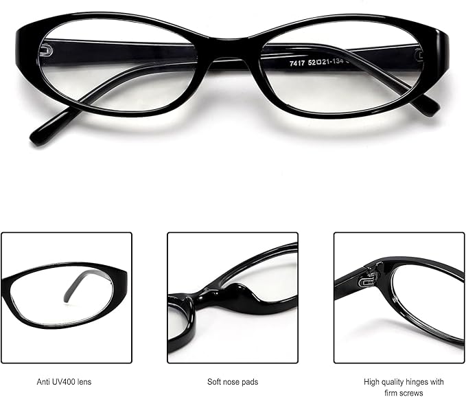 Retro Oval Sunglasses for Women 2026 90s Small Chic Cat Eye Sun Glasses Sunnies Lightweight Shades