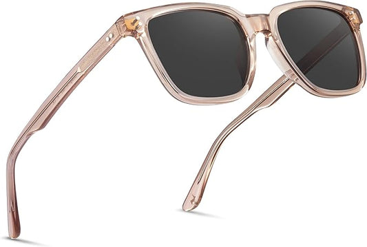 CARFIA Polarized Sunglasses for Women: Acetate, Small/Medium Size, UV400 Anti Glare CA5354