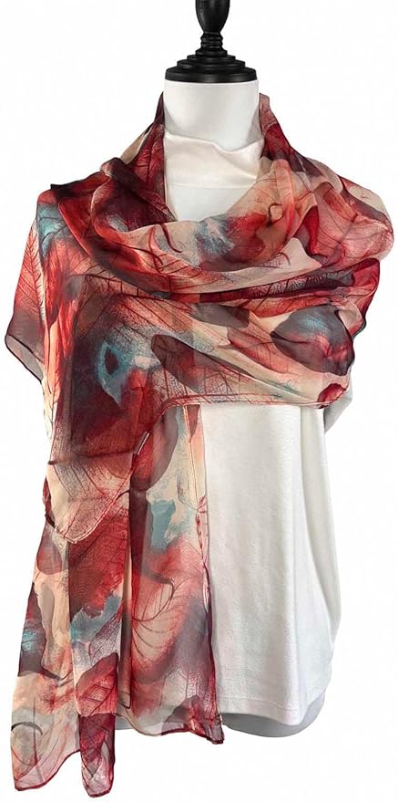 Xyueanlo Scarfs for Women Lightweight Fashion Floral Printed Scarves Neck Scarf Sunscreen Wraps Shawls