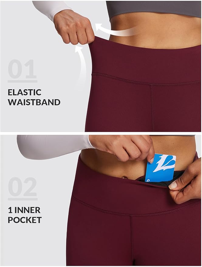 baleaf Winter Clothing Women Leggings Fleece Lined Tights Thermal Warm Thick Cold Weather Gear 1 Pockets