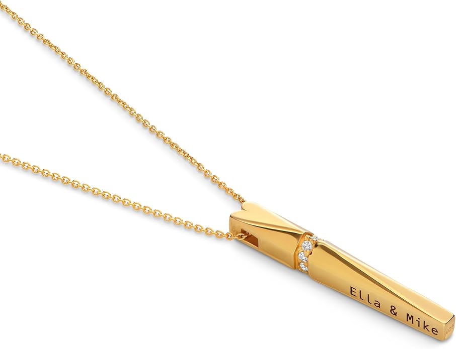 OAK & LUNA - Personalized Pillar Bar Necklace with Diamond Options - Custom Inscription Engraved Pendant - Up to 4 Names - Jewelry Gift for Women, Her, Mother For Mother's Day, Christmas