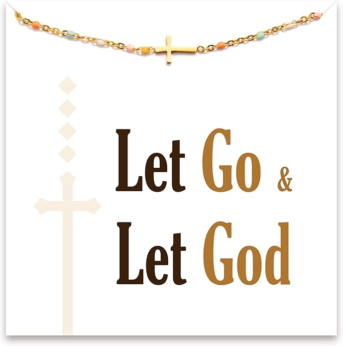 STORYJEWELLERY Christian Gifts for Women, Religious Confirmation and Baptism Gifts, Cross Bracelet for Women, Easter Gift, Encouragement Presents, Christian Jewelry