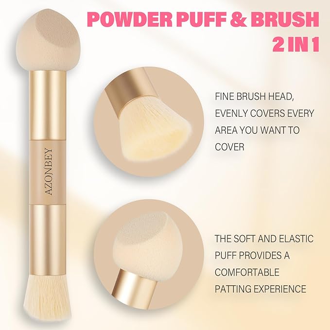 Root Touch Up Sets,Hairline Powder for Women Cover Up- Hairline Concealer for Thin and Thinning Hair, Water & Sweat Resistant,Contain Azonbey Makeup Brush (Light Blonde, Med-Makeup Brush)