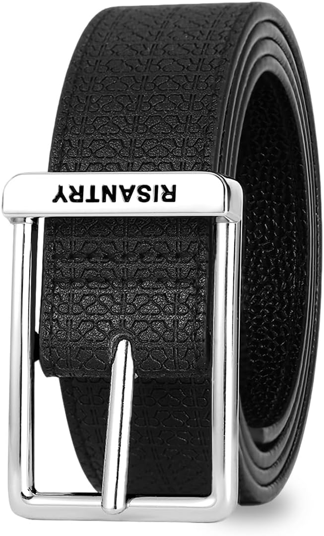 Women's Belt Fashion Buckle Premium Synthetic Leather Ladie Belts for Jeans Minimalist Design Gifts for Women