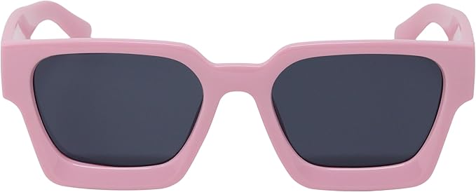 Retro Square Frame Sunglasses for Women Men Fashion Chunky Rectangle Sun Glasses UV400 Protection