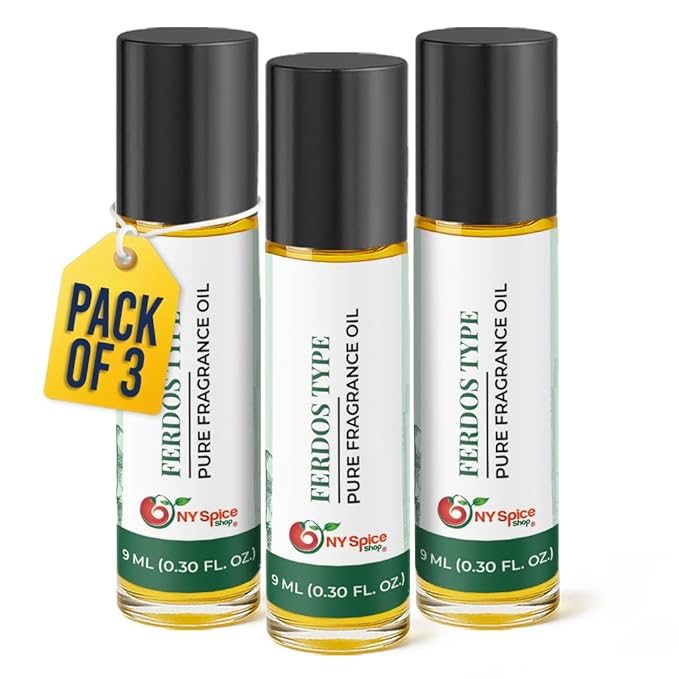 NY Spice Shop Ferdos Type Musk Fragrance – Pack of 3 Musk Fragrance Blend & Soft Floral Scent – Oil Based Perfume with Enduring Aroma Tone – Arabic Musky Perfume Oil for Personal Scent Collection