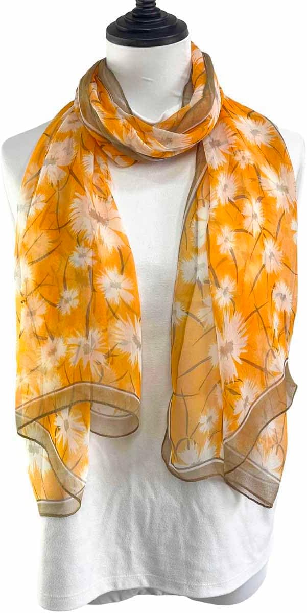 Xyueanlo Scarfs for Women Lightweight Fashion Floral Printed Scarves Neck Scarf Sunscreen Wraps Shawls