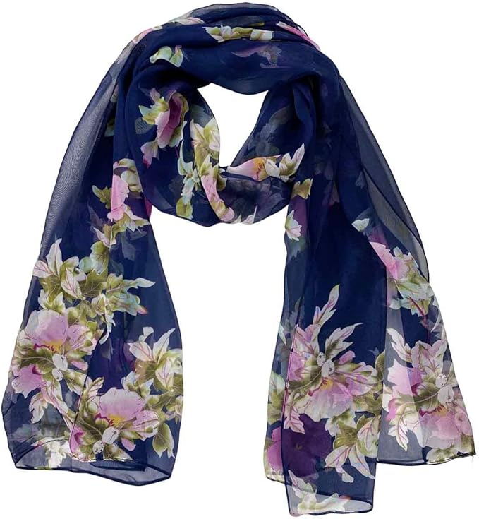 Xyueanlo Scarfs for Women Lightweight Scarves Fashion Print Floral Pattern Scarf Shawls