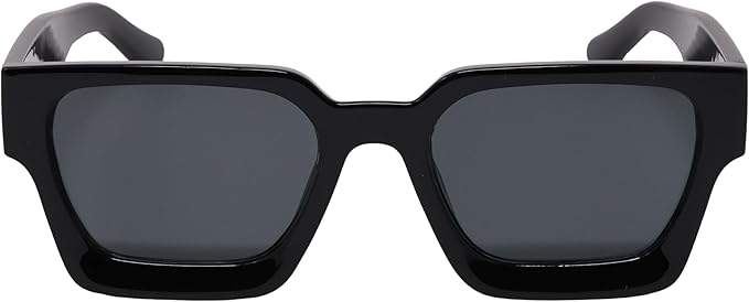 Retro Square Frame Sunglasses for Women Men Fashion Chunky Rectangle Sun Glasses UV400 Protection
