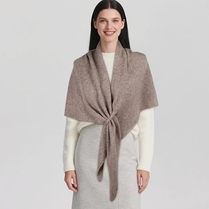 EXTREE Scarfs for Women Pashmina Silky Shawl Wrap for Evening Dressing Blanket Open Front Poncho Cape