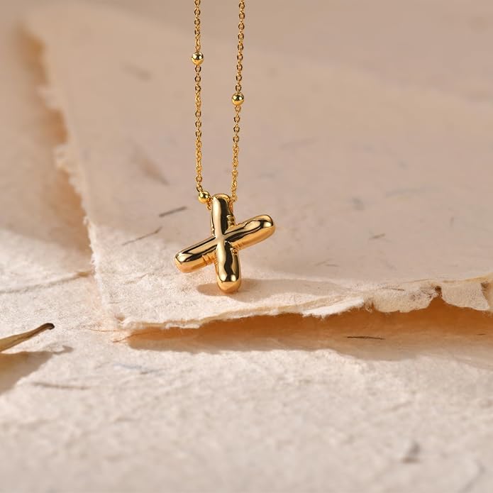 LUCA SMITH Initial Necklaces for Women, Dainty Balloon Bubble Letter, Name Letter Alphabet Pendant Layered Choker Chain Jewelry Gift