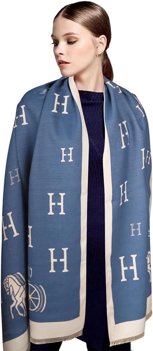 EXTREE Scarfs for Women Pashmina Silky Shawl Wrap for Evening Dressing Blanket Open Front Poncho Cape