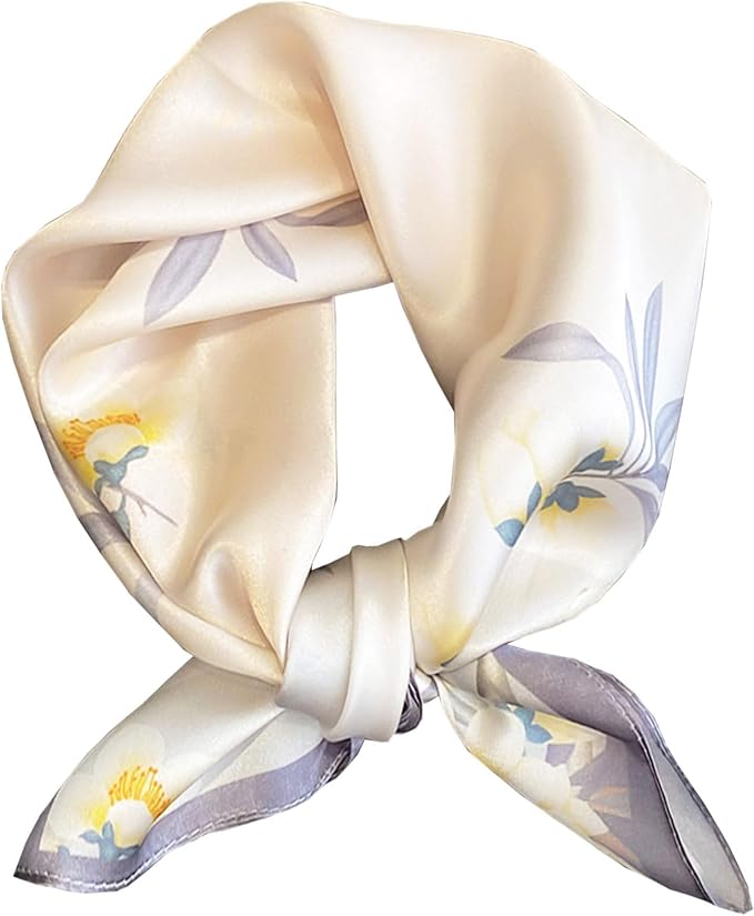 Dailyacc Hair Bandanas Scarf For Women Lightweight Fashion Neck Silk Satin Head Scarves For Sleeping Handbags Scarf
