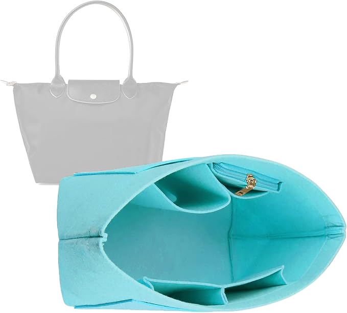 Lckaey Purse Organizer Insert for Longchamp Le Pliage Neo Handbags Insert Organizer 1012hu blue-S