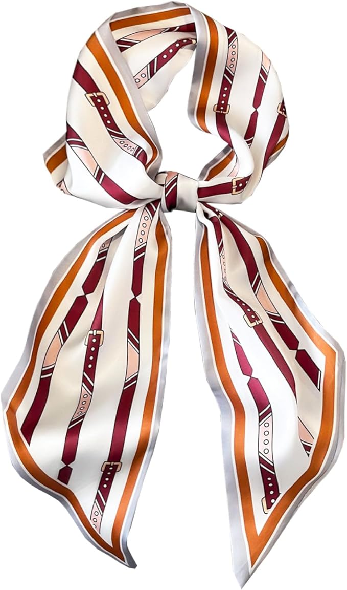 Purse Scarf For Handbags Head Scarves For Women's Hair Bags Scarfs Long Skinny Scarves Fashion Silky