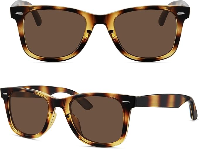 MEETSUN Polarized Sunglasses for Women Men Classic Retro Square Frame Driving Sun Glasses UV Protection