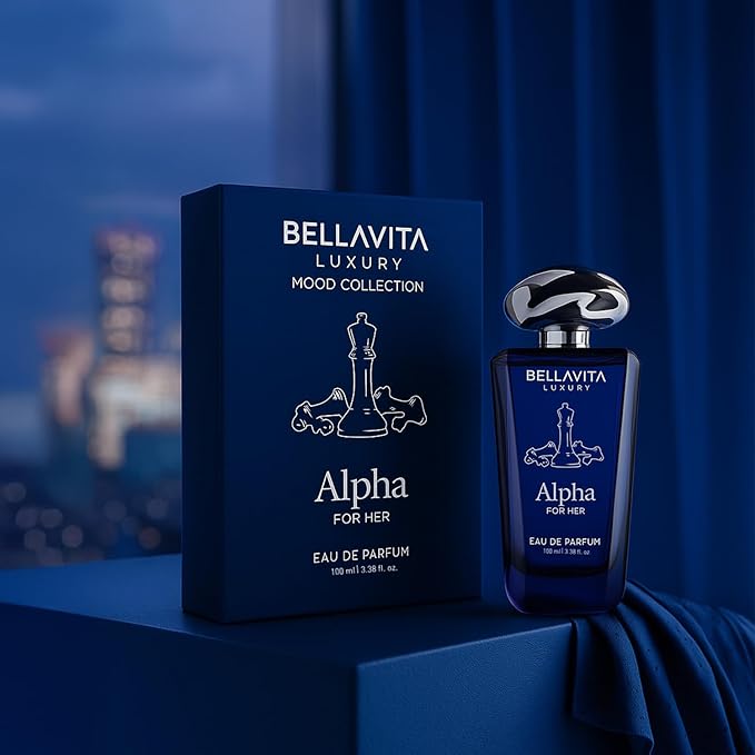 BELLAVITA Luxury Mood Collection ALPHA Perfume for Women 100ml | Pheromone Inspired Technology Long Lasting Fragrance | Notes of Floral, Jasmine and Citrus | Gourmet, Spicy Premium Fragrance