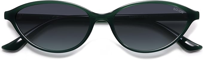 SOJOS Trendy Polarized Oval Sunglasses for Women Retro Chic 90s Shades Lightweight Sunnies SJ2656