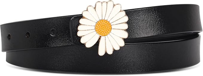 Relang Women's Belts with Gold Buckle, Fashion Waist Band, Elegant Ladies' Belt, Gift for Women