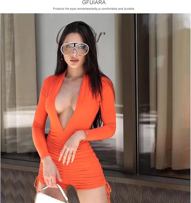 Trendy Oversized Sunglasses for Women Men Fashion Shield Aviator Sun Glasses UV400 Protection Goggles